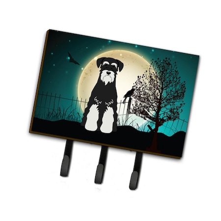 Carolines Treasures Halloween Scary Standard Schnauzer Salt and Pepper Leash or Key Holder BB2223TH68